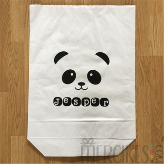 Paperbag XXL &quot;Panda met Naam&quot;