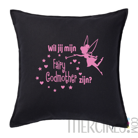 leuk cadeau meter vragen met kussen fairy godmother