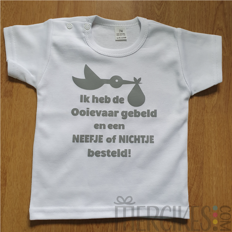 ooievaar gebelt t-shirt grote broer grote zus