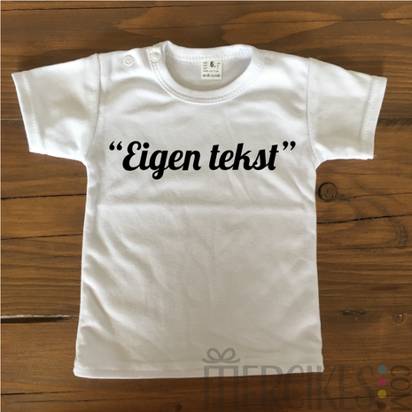 shirt met eigen tekst