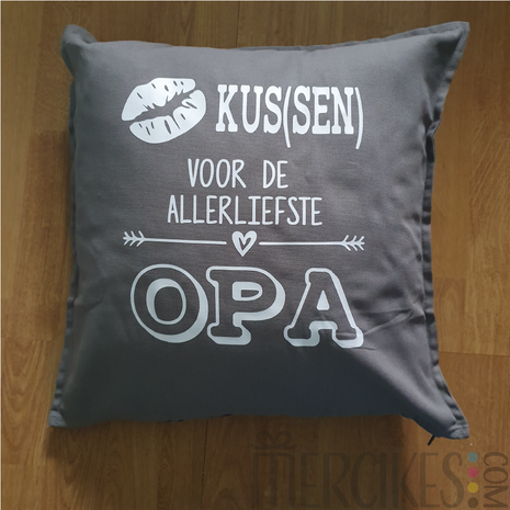 cadeau voor opa, kussen voor de allerliefste opa