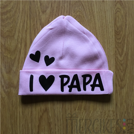 lief mutsje baby i love papa