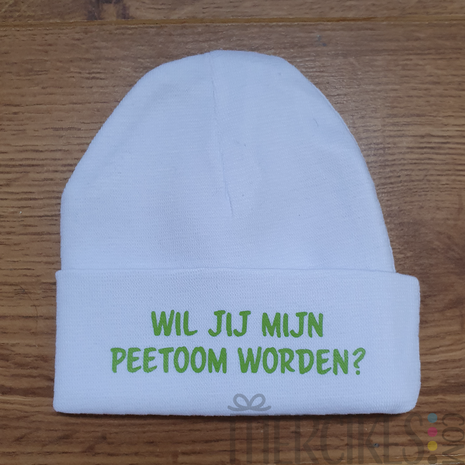 peetoom vragen met mutsje