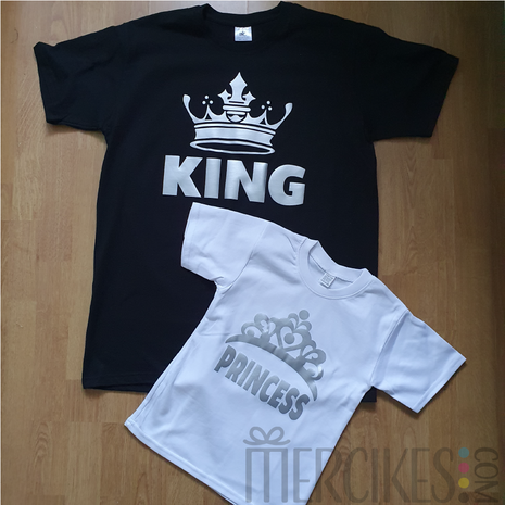 Matching Shirt Vader Dochter King Princess