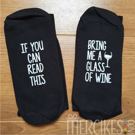 bring me a glass of wine socksne sokken