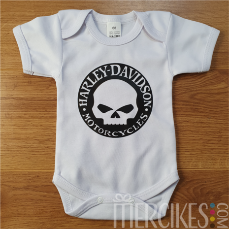 Stoere Romper van Harley Davidson Skull van mercikes.com