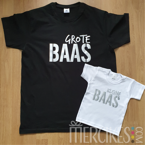 Set Shirts Grote Baas - Kleine Baas