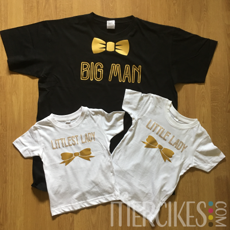 T-shirt Vader Dochter Big Man Little Lady