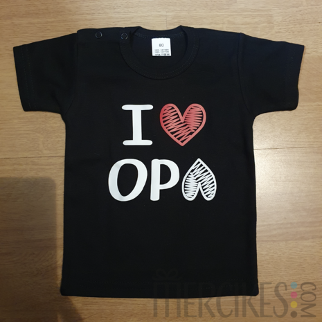 Shirtje I love Oma / I love Opa