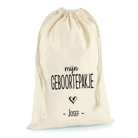 opbergzak geboortepakje