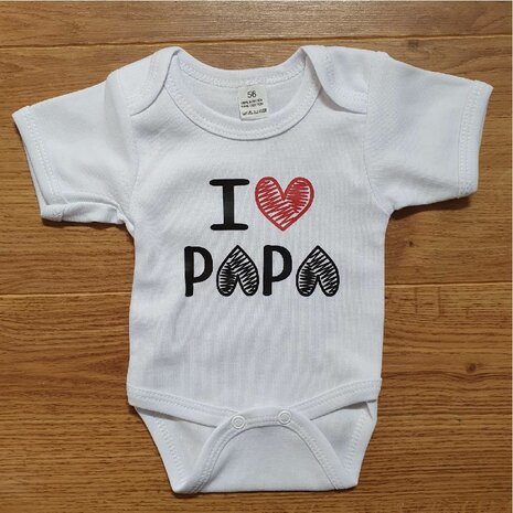 papa romper, i love papa baby