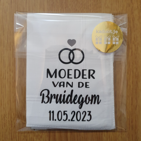 cadeau moeder bruidegom