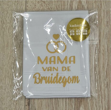 bruiloft zakdoek moeder van de bruid