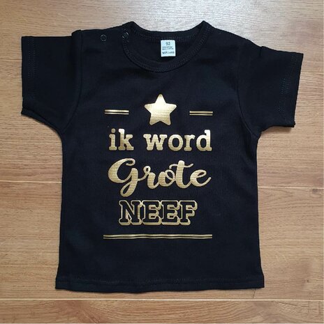 T-Shirt Ik word Grote Neef Lijnen Ster