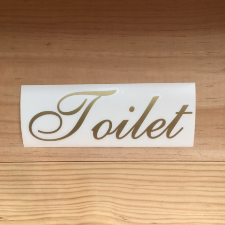 Deursticker Landelijk Toilet