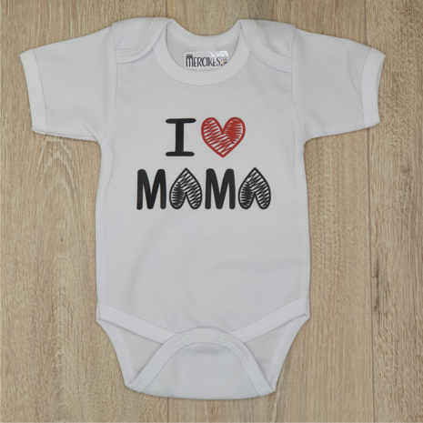 romper i love mama, cadeau voor mama in spe