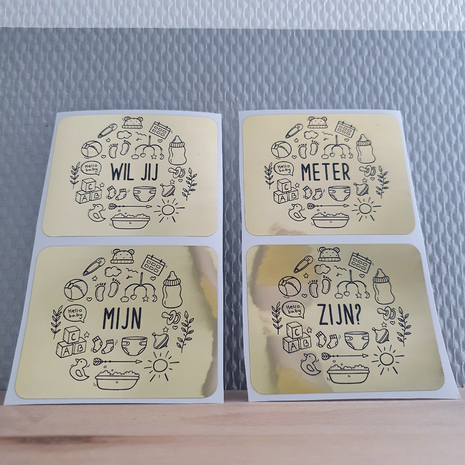 Wil jij mijn Meter / Peettante zijn? - 4 Gouden Bieretiketten 