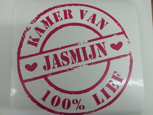 Naamsticker 100% Lief met Naam