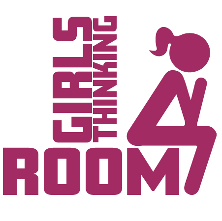 Deursticker Toiletsticker Thinking Room Girls bij Mercikes.com