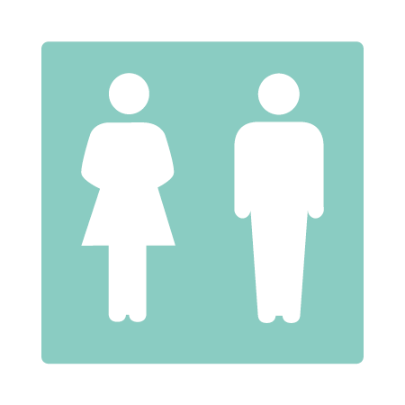  Deursticker Toiletsticker Uitsnede Man Vrouw bij Mercikes.com