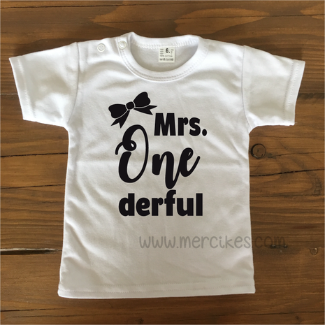 verjaardag shirt mrs onederful 