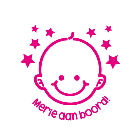Aan Sticker - Met naam van je Baby of Kind - Mercikes