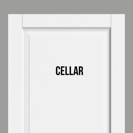 moderne plakletter voor deur, ook eigen tekst mogelijk