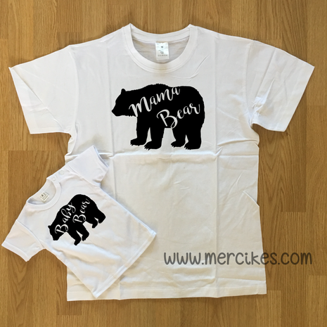 mama bear en baby bear t-shirt set