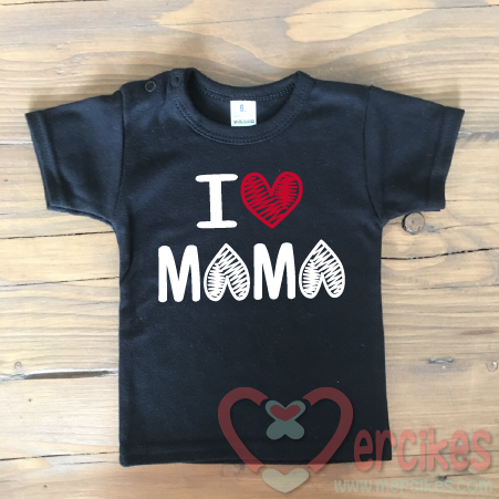cadeau voor kersverse mama, t-shirt i love mama