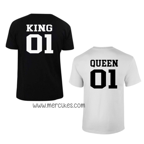 cadeau voor valentijn, king en queen shirts