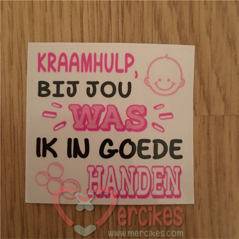 leuke cadeau voor kraamhulp, geef haar een bedankje