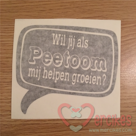 peetoom helpen groeien, peetoom vragen