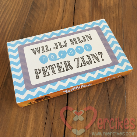 orginele manier om peter te vragen, losse sticker wil jij mijn peter zijn?