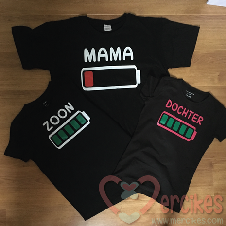 leuke set twinning shirts mama en kinderen