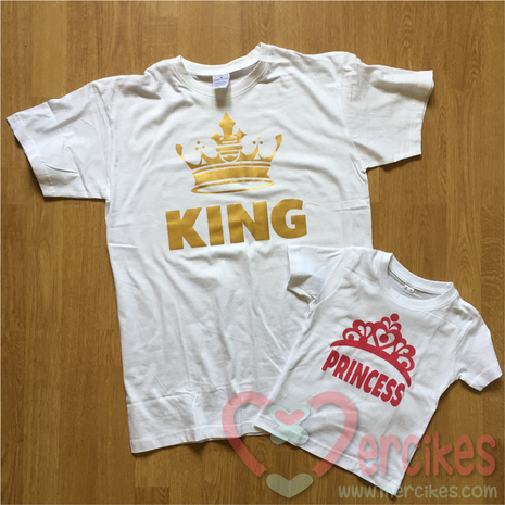 Matching Shirt Vader Dochter King Princess