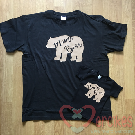 Set T-shirts Mamabear en Babybear