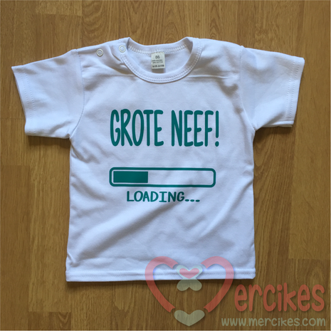 t-shirt voor de grote neef, laat hem stoer de zwangerschap aankondigen