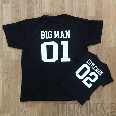 hetzelfde shirt papa zoon big man little man