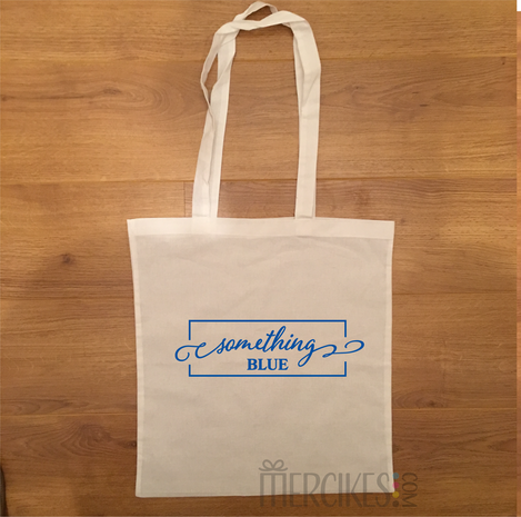 something blue voor bruiloft, handige tas voor noodspulletjes