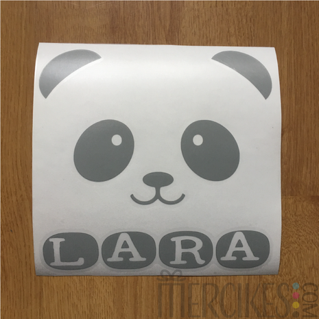 naamsticker panda op maat