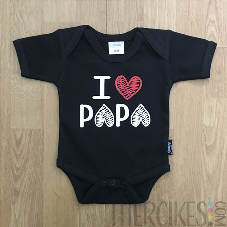 i love papa romper, kraamcadeau voor papa