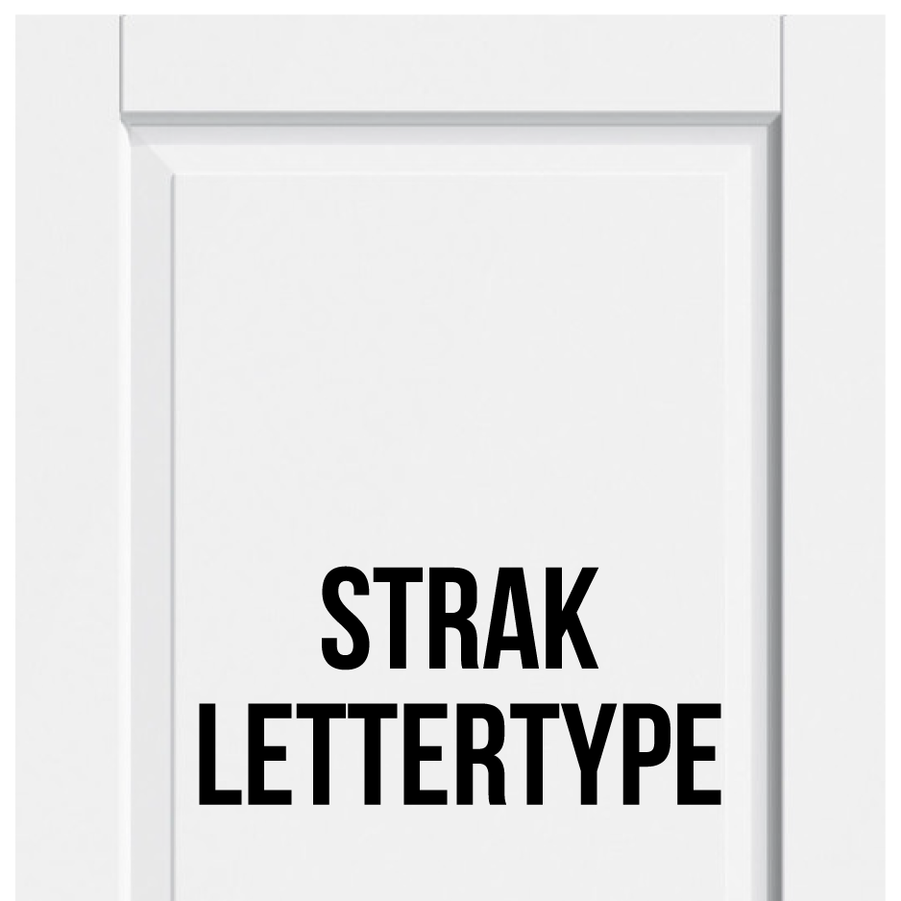 Strak-Lettertype