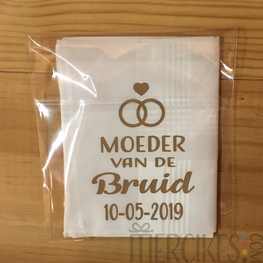 Zakdoek Moeder van de Bruid met Datum