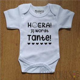 Romper Baby Hoera Jij / Gij wordt Tante!