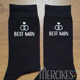 Kado Best Man - Sokken Best Man Strak Lettertype