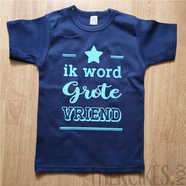 T-shirt Ik word Grote VRIEND - Lijnen Ster