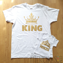 Matching Shirt Vader Dochter King Princess