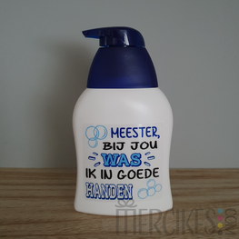 Zeepsticker Meester bij JOU / U was ik in goede handen