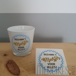 Bedankt Meester voor alles! - Sticker