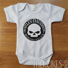 Stoere Romper Harley Davidson Skull